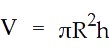 Formula per il volume di un cilindro